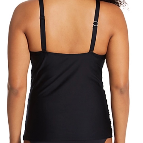 Primadonna Teal Ruched Underwire Tankini (34G) and bikini bottoms (S) - Picture 6 of 8